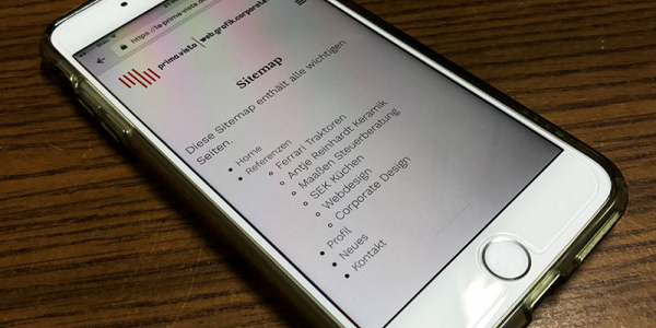 Sitemap iPhone